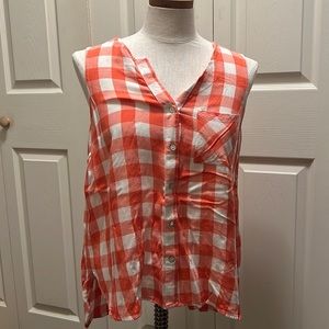 Fever Plaid Sleeveless Shirt
